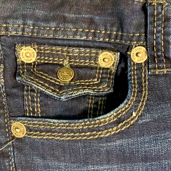 NWOT Seven 7 Straight 30x30 Bold Heavy Stitch Flap Pocket - Picture 7 of 16